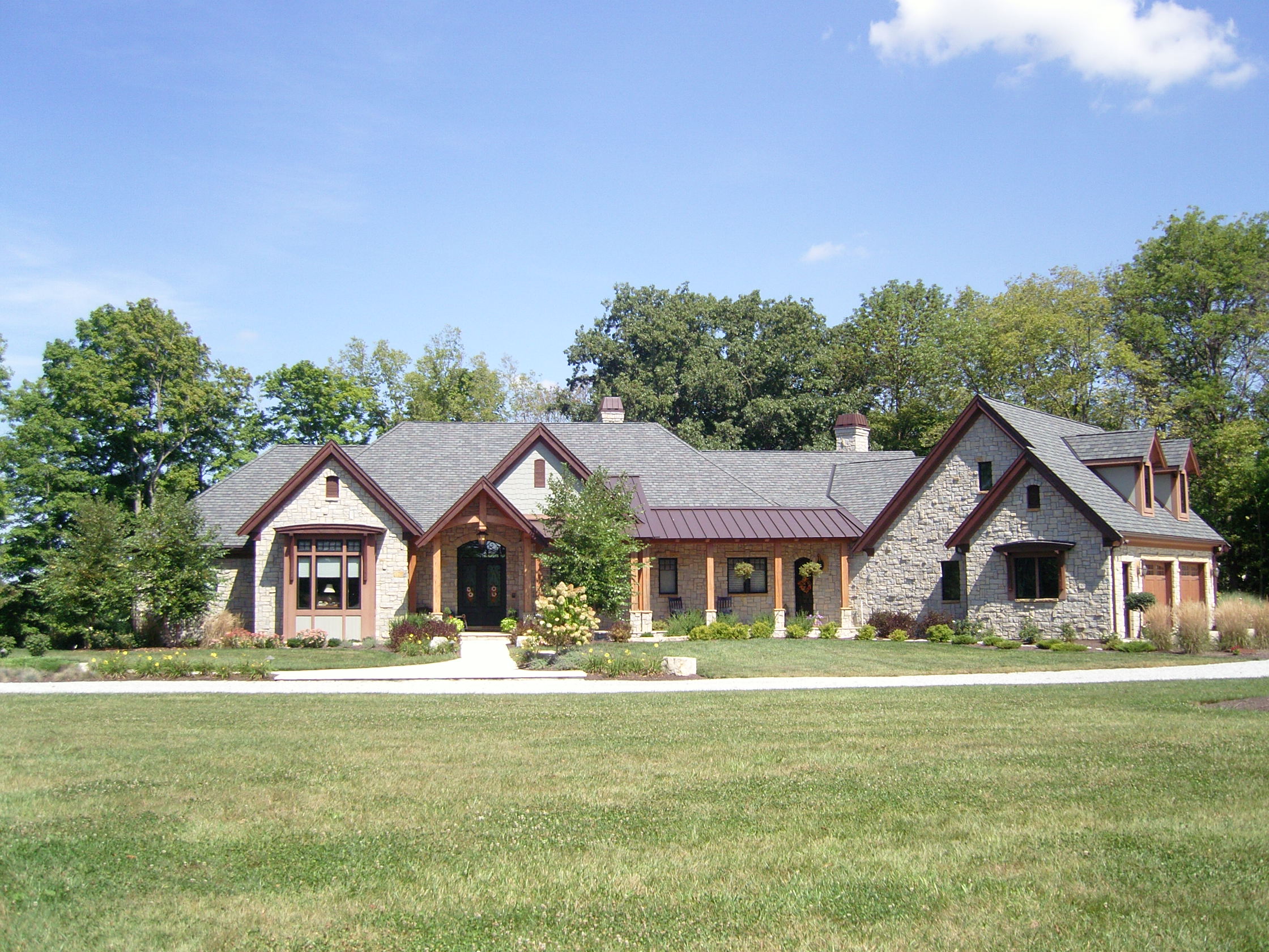  Country Estate With Carriage House - Stone Exterior
